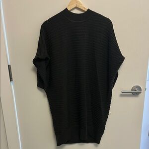 COS Black Ribbed Relaxed Fit Dress